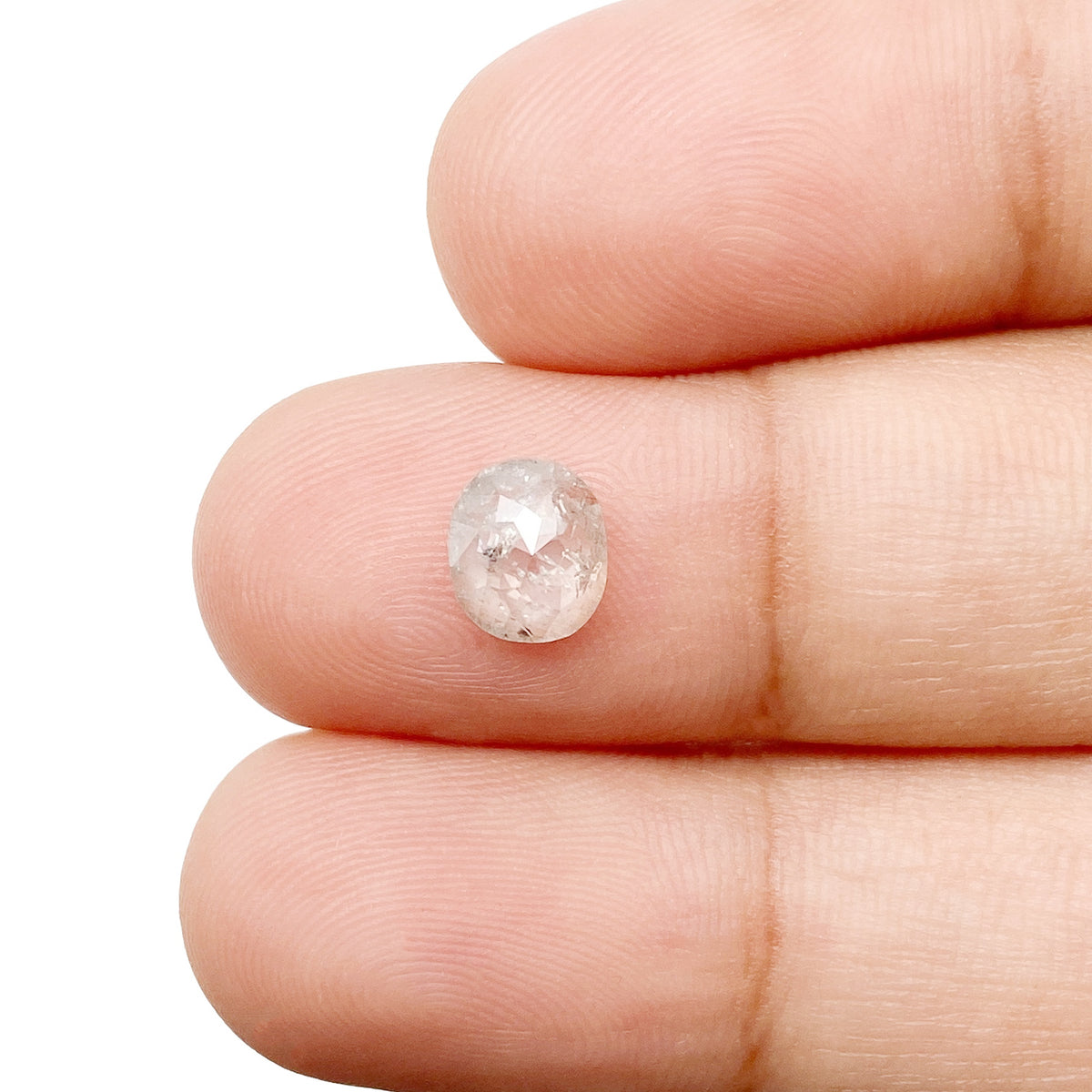 1.03ct | Rustic  Oval Shape Rose Cut Diamond - Modern Rustic Diamond