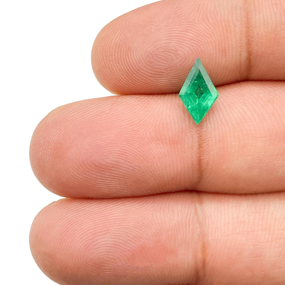 1.03ct | Green/ Kite Shape Step Cut Diamond - Modern Rustic Diamond