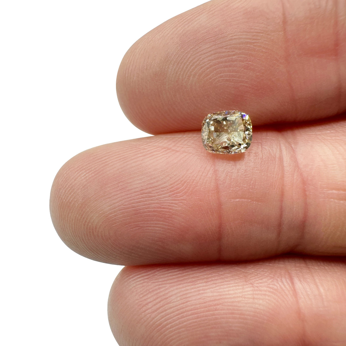 1.03ct | Champagne VVS Cushion Shape Brilliant Cut Diamond - Modern Rustic Diamond