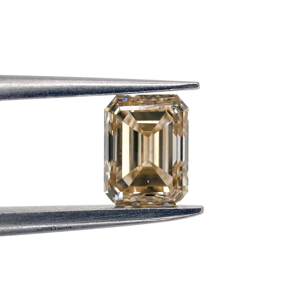 1.04ct | Champagne VS Emerald Shape Step Cut Diamond - Modern Rustic Diamond