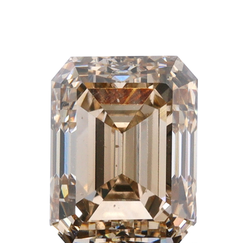 1.04ct | Champagne VS Emerald Shape Step Cut Diamond - Modern Rustic Diamond