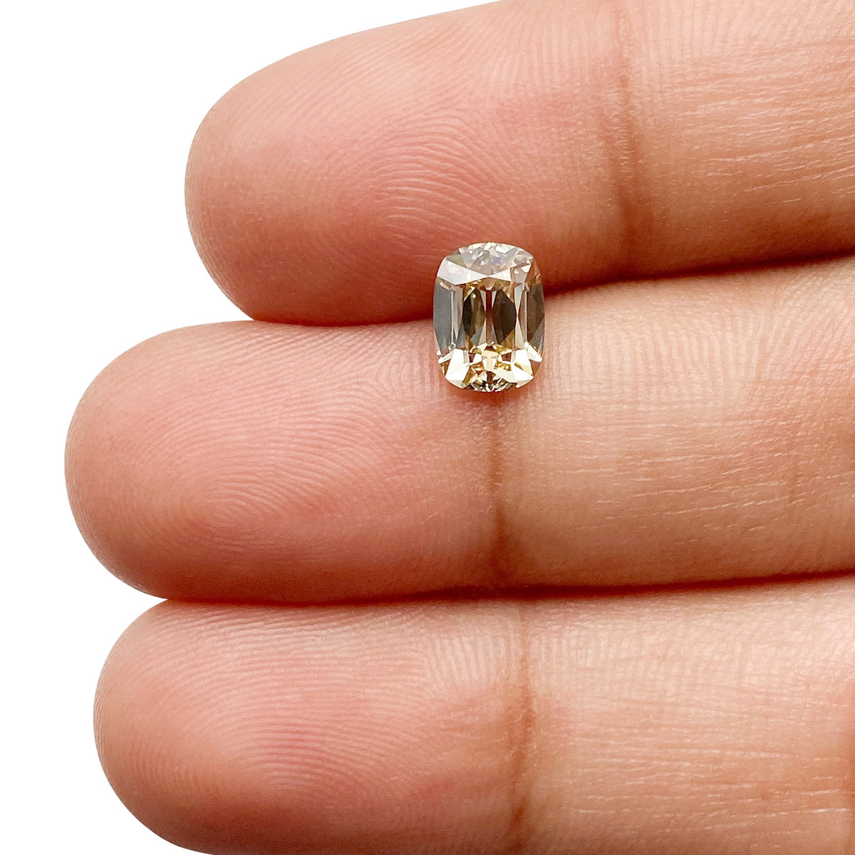 1.04ct | Champagne VS1 Cushion Shape Old Mine Cut Diamond (GIA) - Modern Rustic Diamond