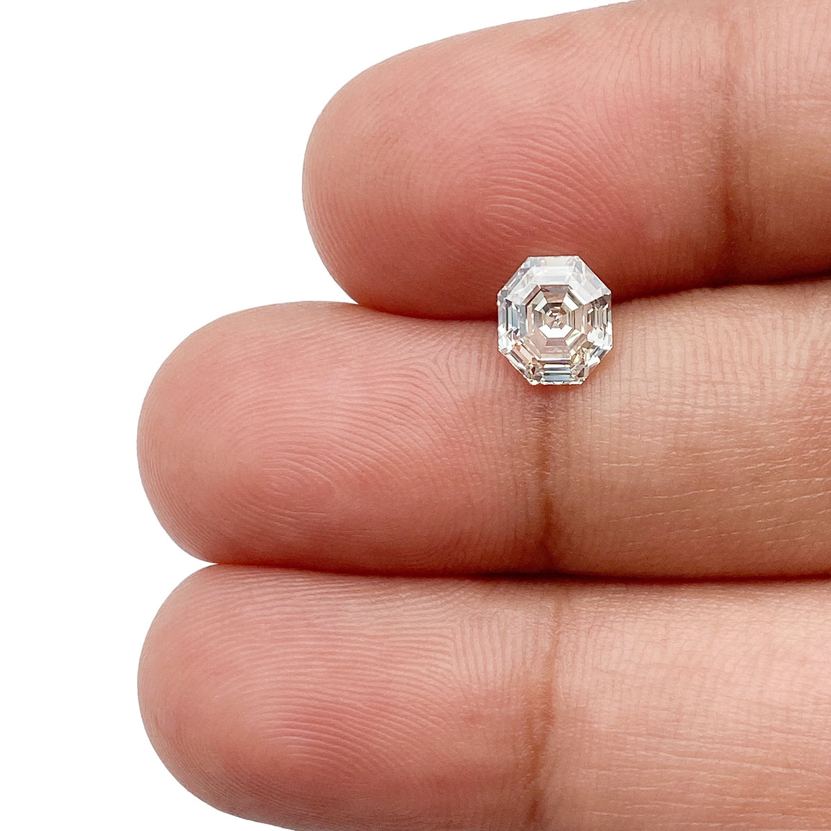 1.04ct | Light Color VS Octagonal Shape Step Cut Diamond - Modern Rustic Diamond
