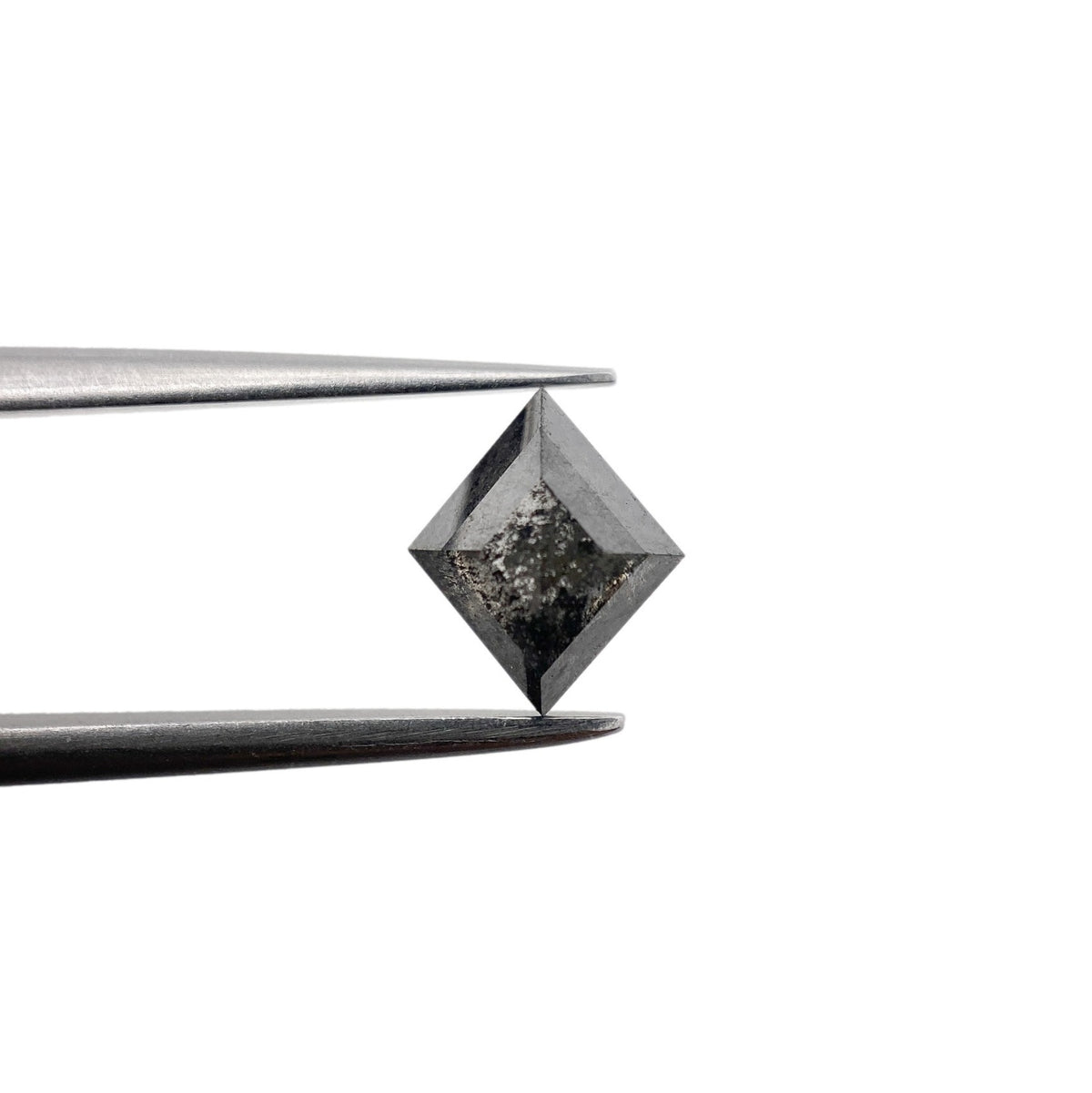 1.04ct | Salt & Pepper Lozenge Shape Rose Cut Diamond - Modern Rustic Diamond