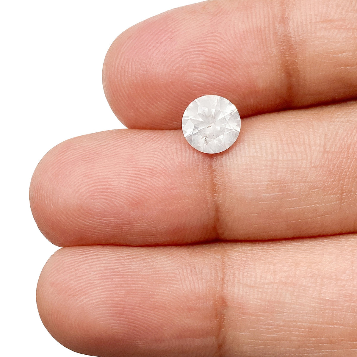 1.04ct | Salt & Pepper Round Shape Brilliant Cut Diamond (GIA) - Modern Rustic Diamond