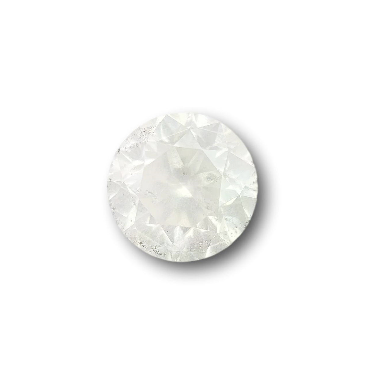 1.04ct | Salt & Pepper Round Shape Brilliant Cut Diamond - Modern Rustic Diamond
