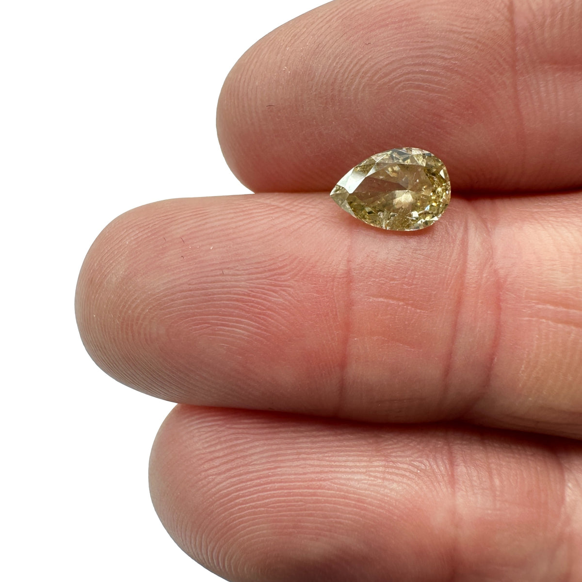 1.05ct | Champagne SI Pear Shape Brilliant Cut Diamond - Modern Rustic Diamond