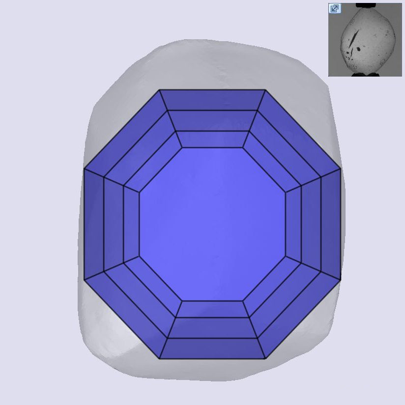 1.05ct | Champagne VS Octagonal Shape Step Cut Diamond - Modern Rustic Diamond