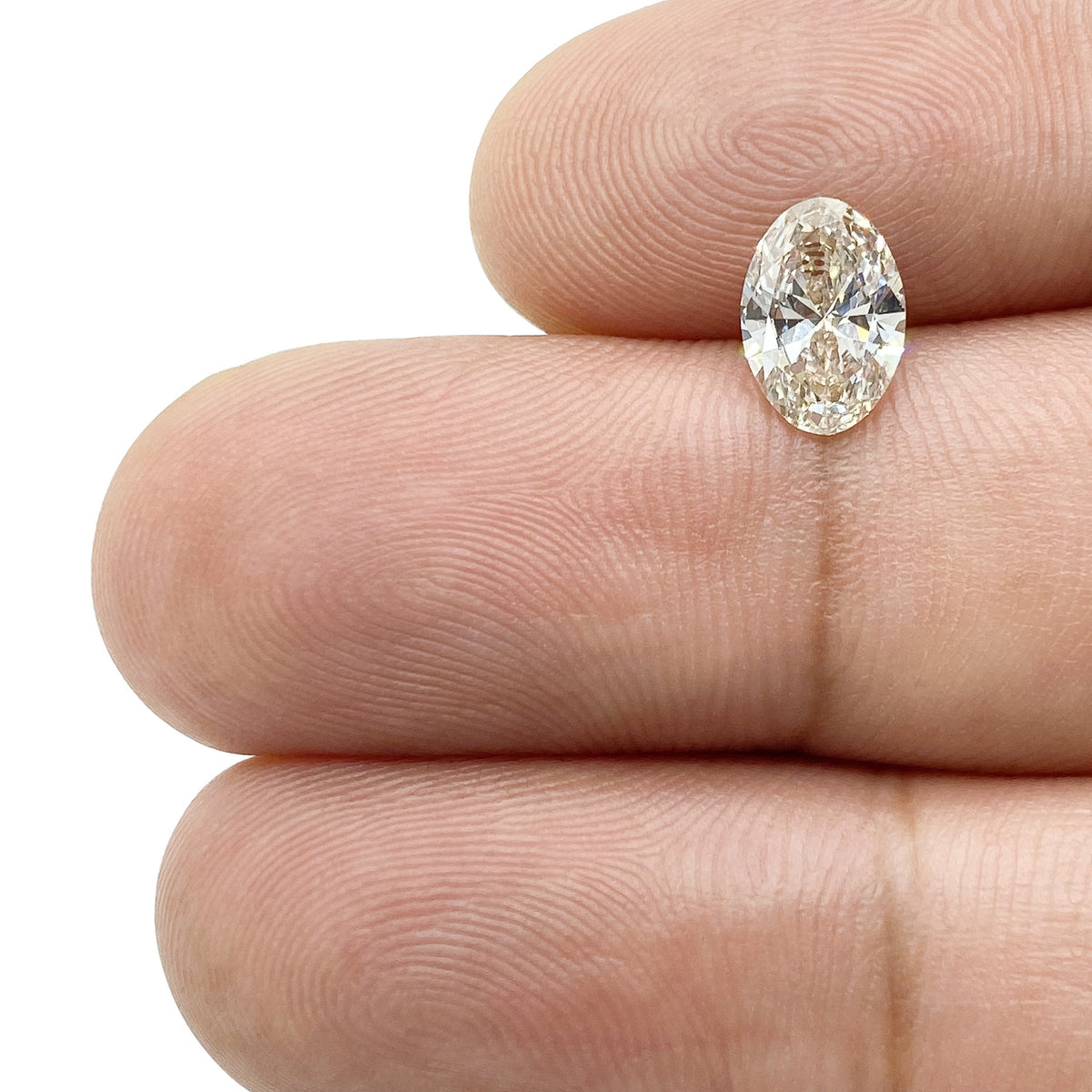 1.05ct | Champagne VVS Oval Shape Brilliant Cut Diamond - Modern Rustic Diamond