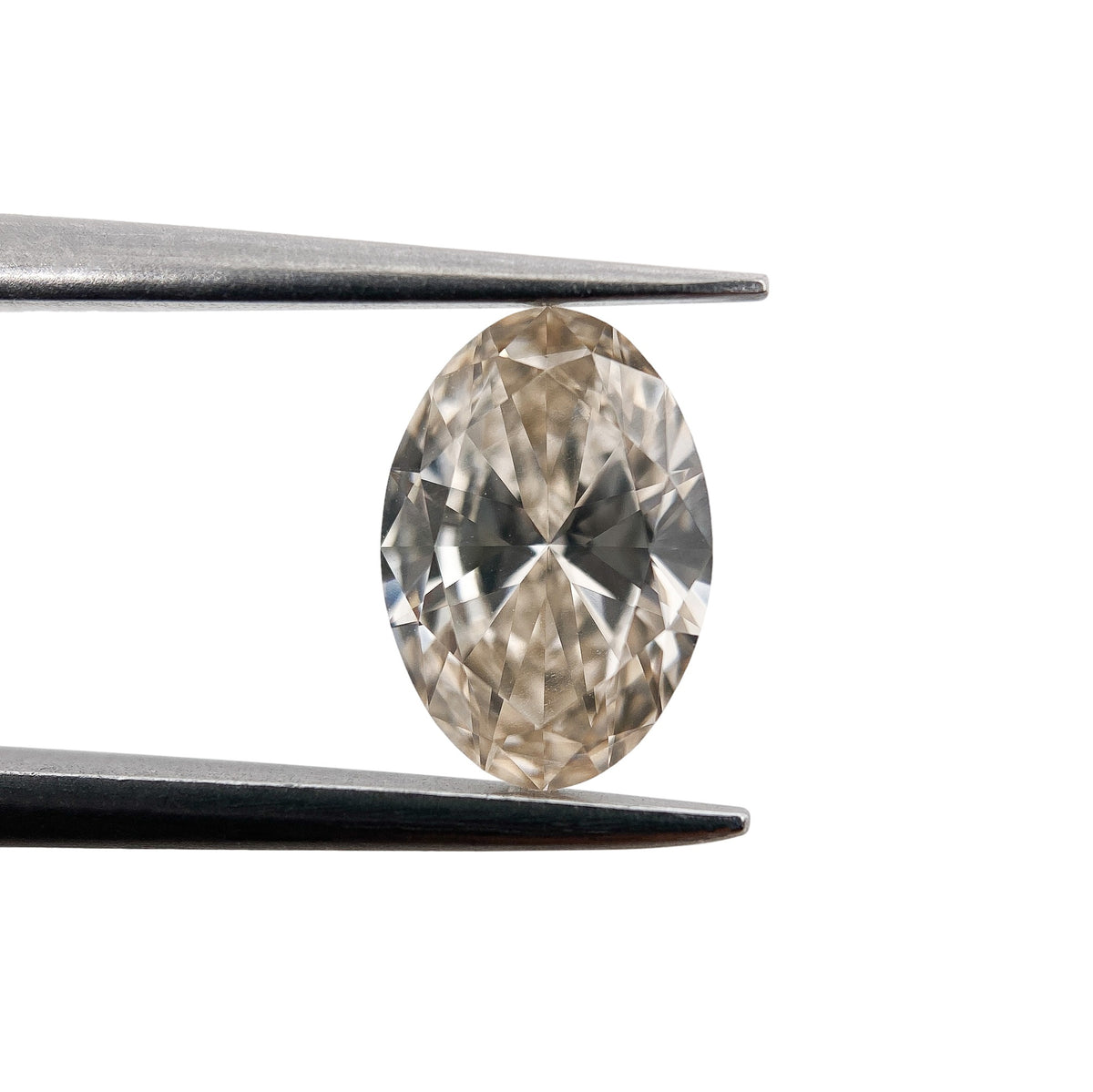 1.05ct | Champagne VVS Oval Shape Brilliant Cut Diamond - Modern Rustic Diamond