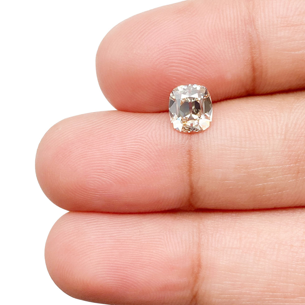 1.05ct | O-P/VVS1 Cushion Shape Old Mine Cut Diamond (GIA) - Modern Rustic Diamond