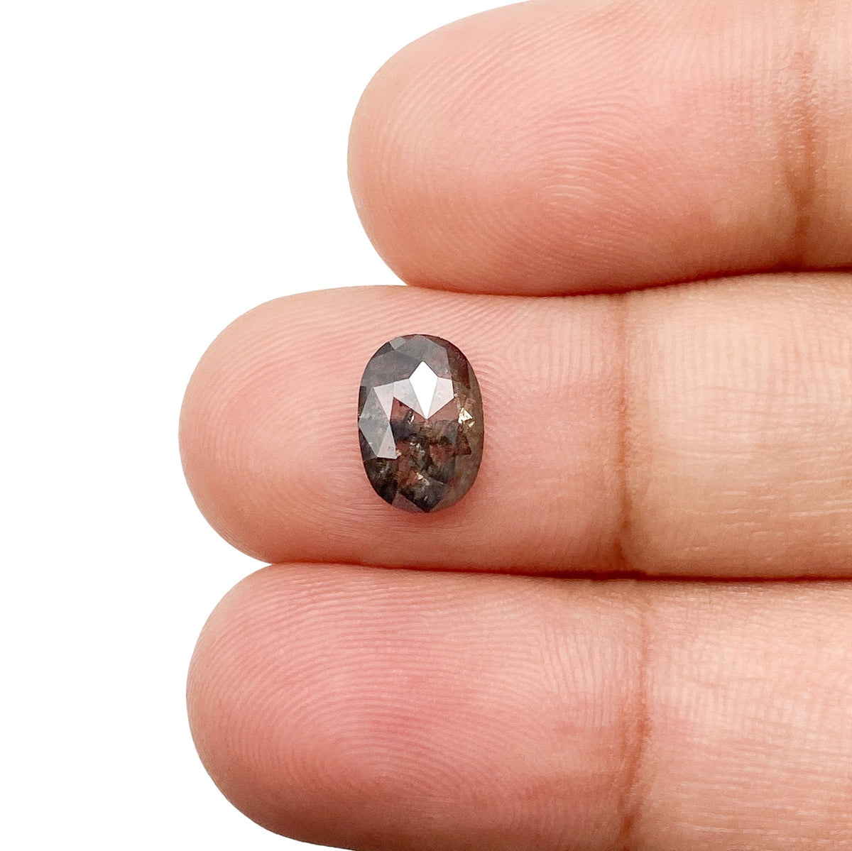 1.05ct | Rustic Oval Shape Rose Cut Diamond - Modern Rustic Diamond
