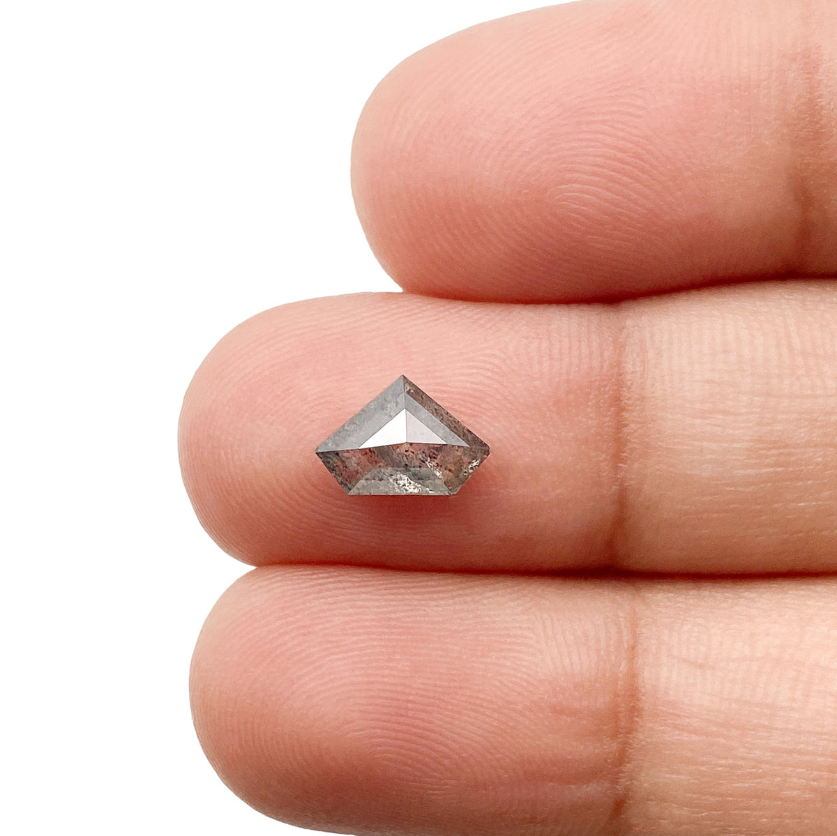 1.05ct | Rustic  Shield Shape Step Cut Diamond - Modern Rustic Diamond
