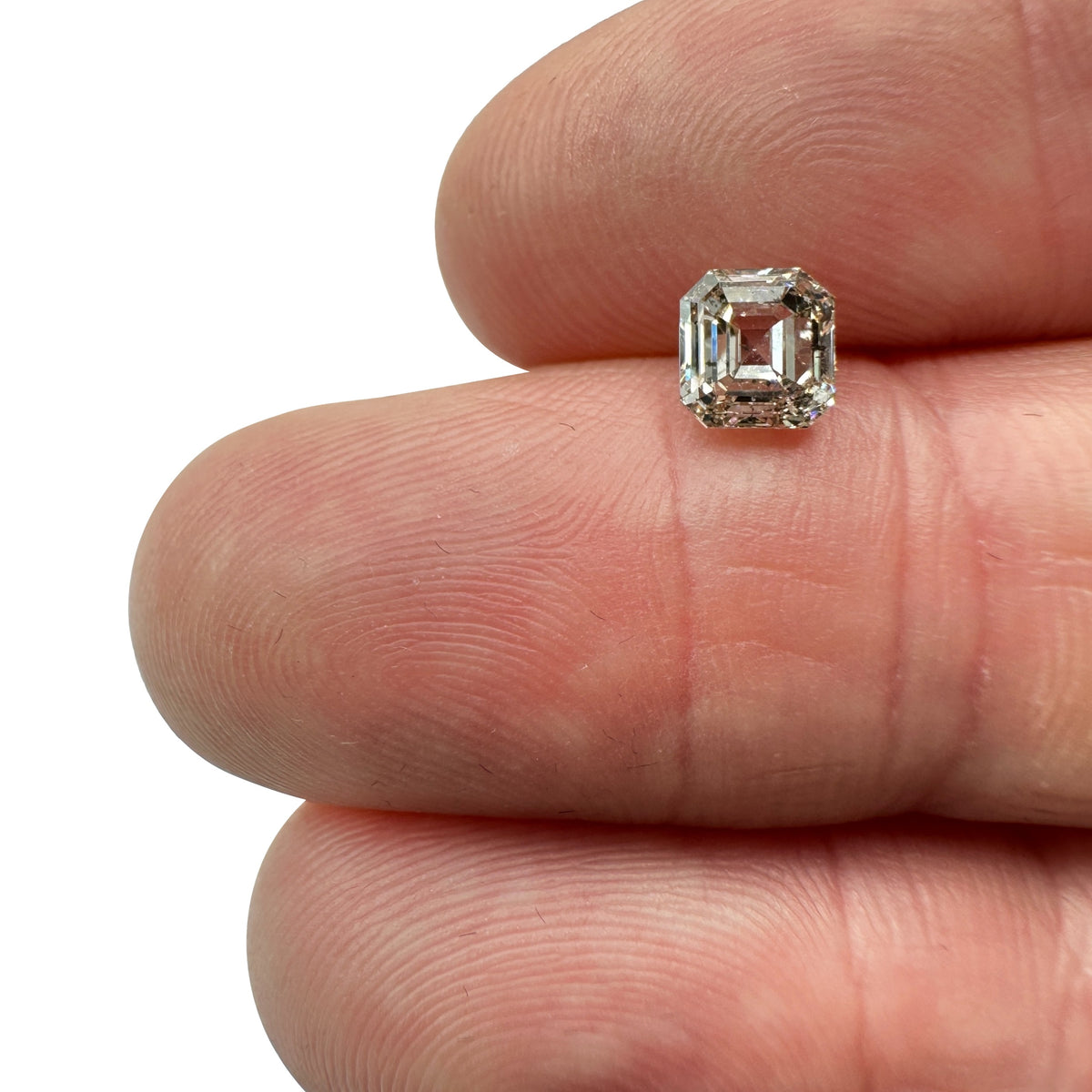 1.06ct | Champagne SI Asscher Shape Step Cut Diamond - Modern Rustic Diamond