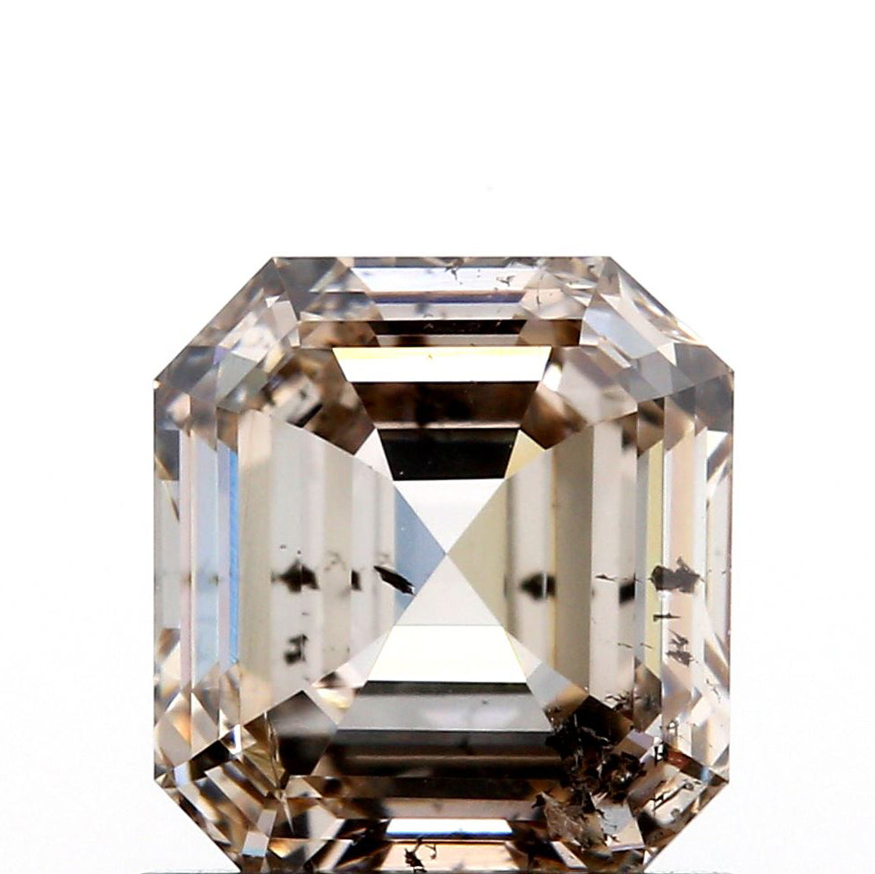 1.06ct | Champagne SI Asscher Shape Step Cut Diamond - Modern Rustic Diamond