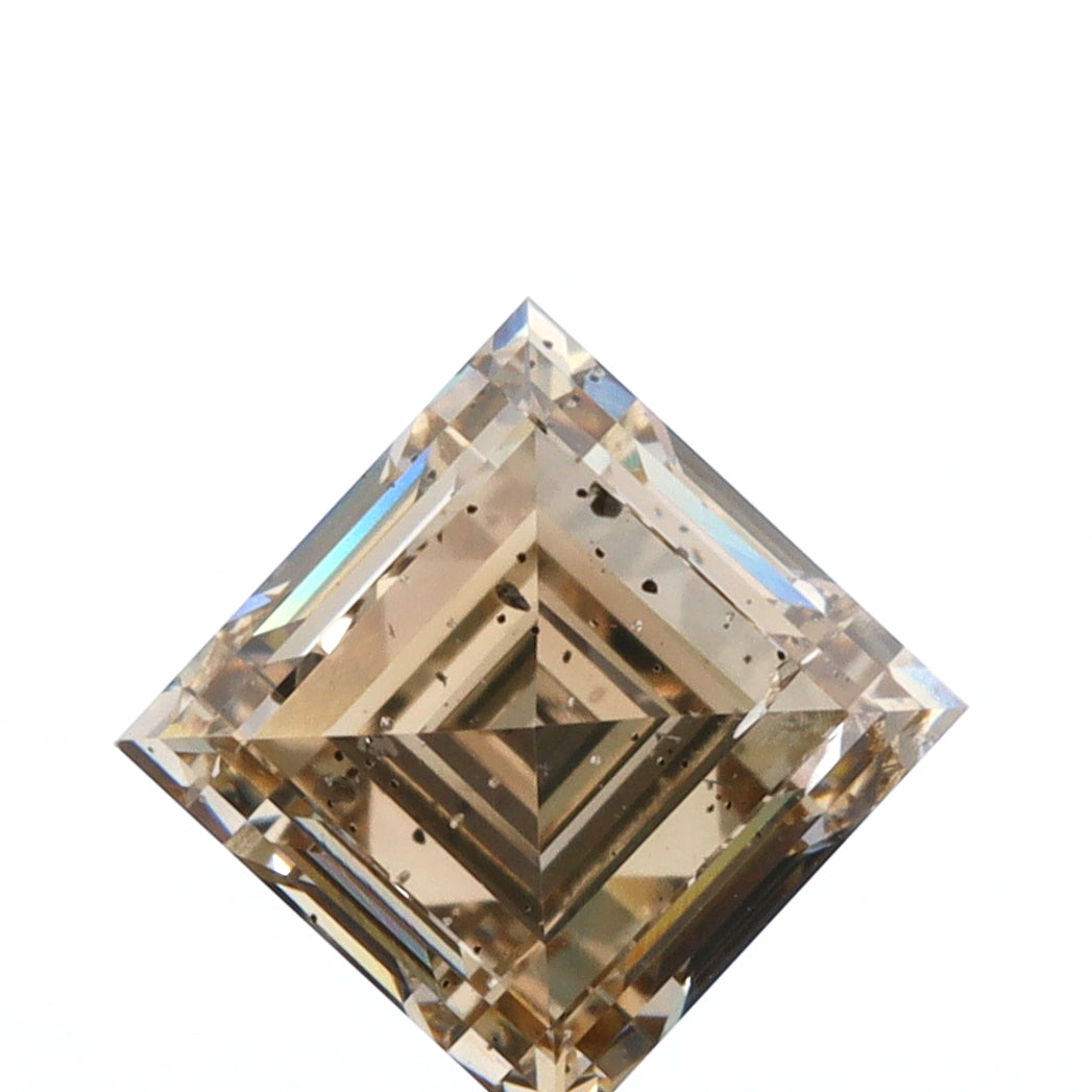 1.06ct | Champagne SI Carre Shape Step Cut Diamond - Modern Rustic Diamond