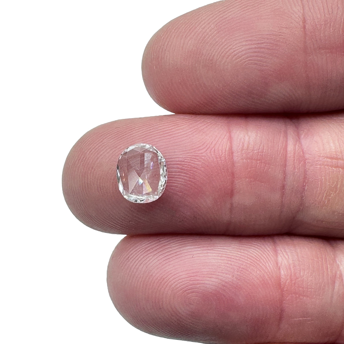 1.06ct | D/SI1 Oval Shape Rose Cut Diamond (GIA) - Modern Rustic Diamond