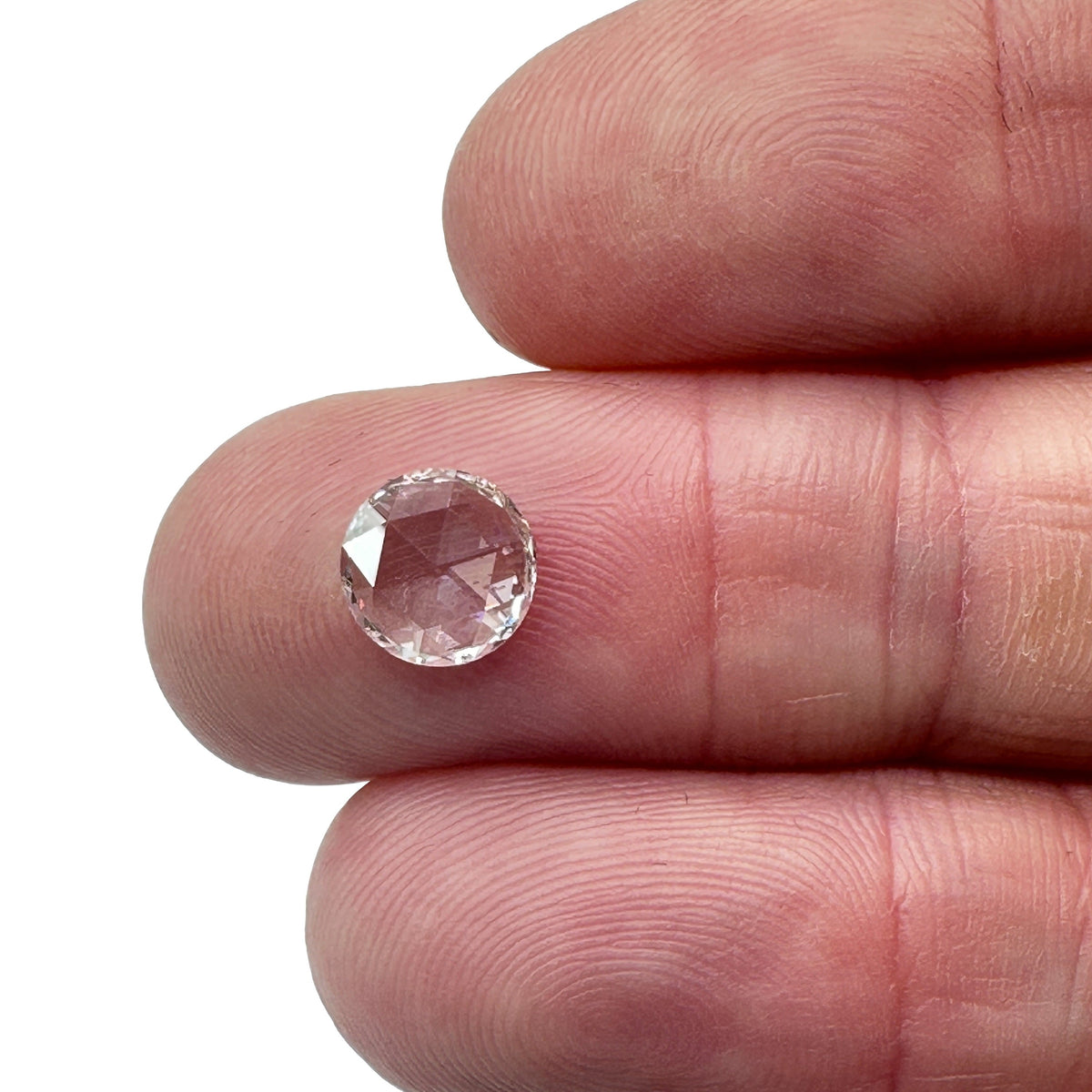 1.06ct | H/VS1 Round Shape Rose Cut Diamond-Modern Rustic Diamond