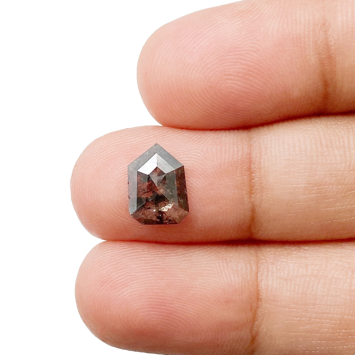 1.06ct | Rustic  Shield Shape Rose Cut Diamond - Modern Rustic Diamond