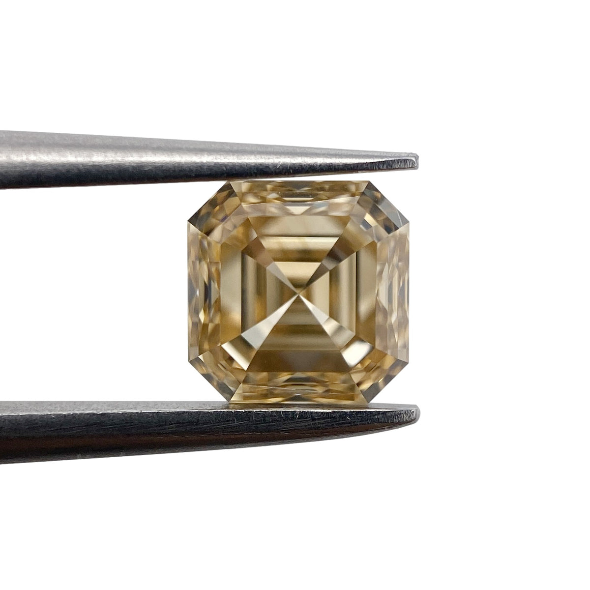 1.07ct | Champagne VVS Asscher Shape Step Cut Diamond - Modern Rustic Diamond
