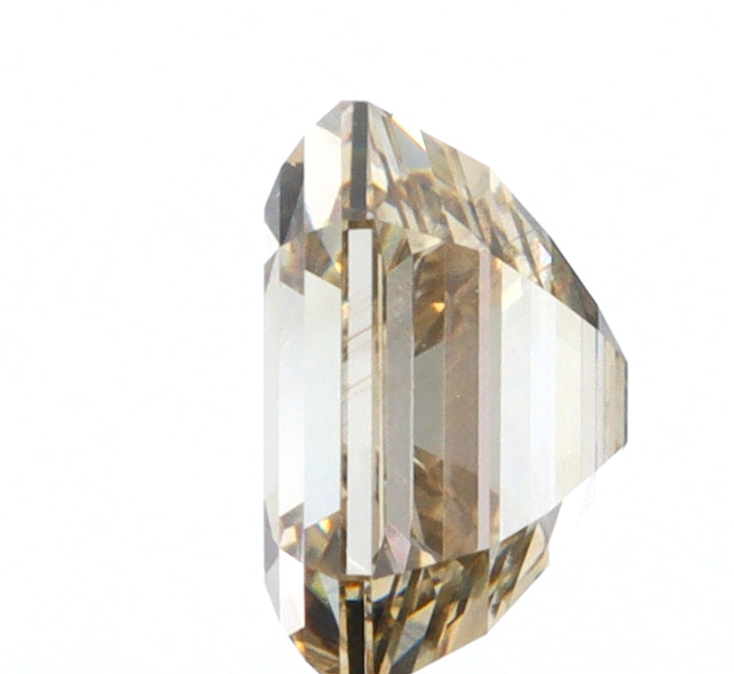 1.07ct | Champagne VVS Emerald Shape Step Cut Diamond - Modern Rustic Diamond