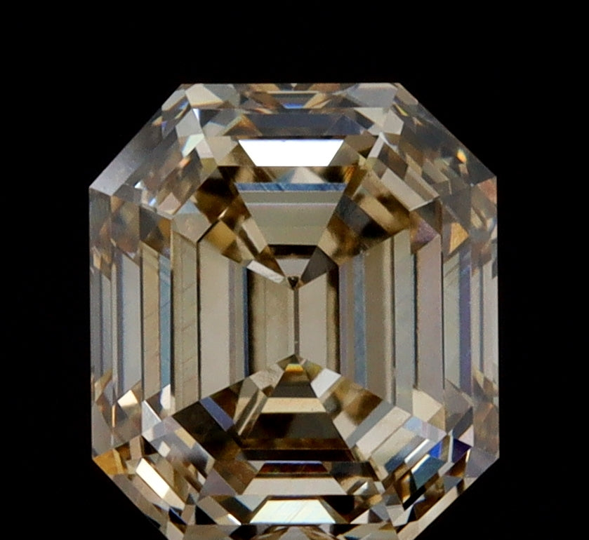 1.07ct | Champagne VVS Emerald Shape Step Cut Diamond - Modern Rustic Diamond