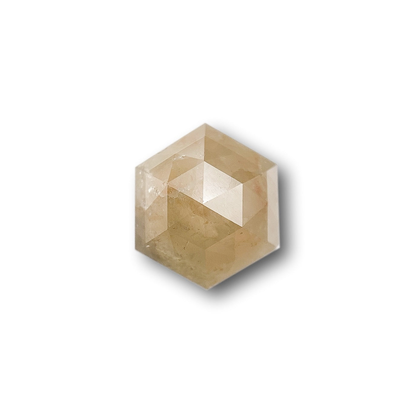 1.07ct | Rustic  Hexagon Shape Rose Cut Diamond - Modern Rustic Diamond