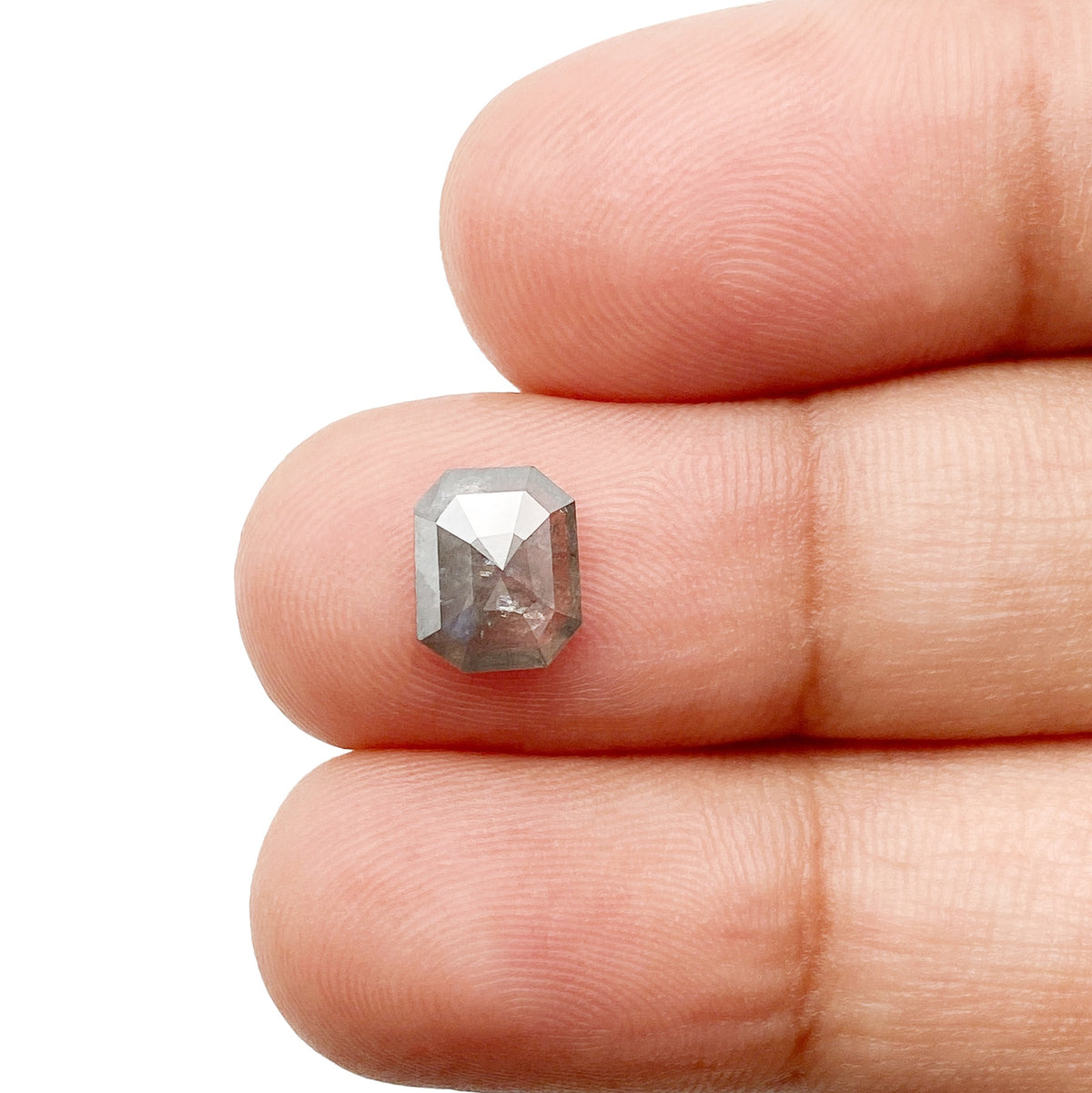 1.07ct | Rustic  Emerald Shape Step Cut Diamond - Modern Rustic Diamond