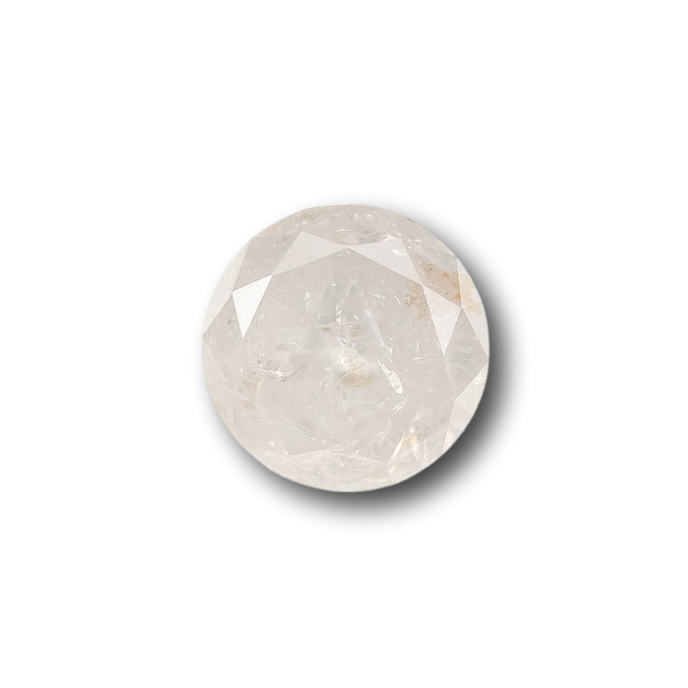 1.07ct | Salt & Pepper Round Shape Brilliant Cut Diamond - Modern Rustic Diamond