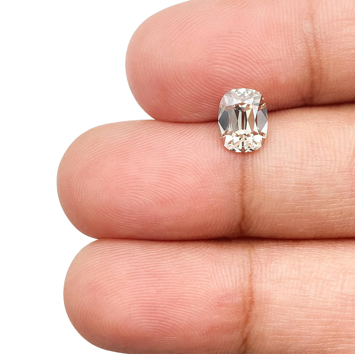 1.07ct | U-V/VVS1 Cushion Shape Old Mine Cut Diamond (GIA) - Modern Rustic Diamond