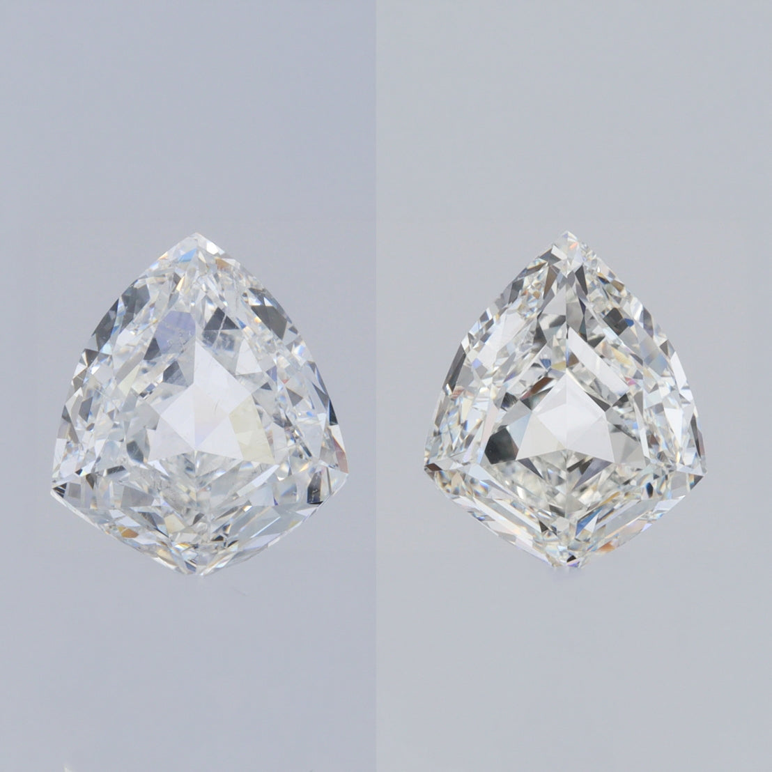 2.98cttw | F-G VS-SI Kite Shape Step Cut Diamond Matched Pair - Modern Rustic Diamond