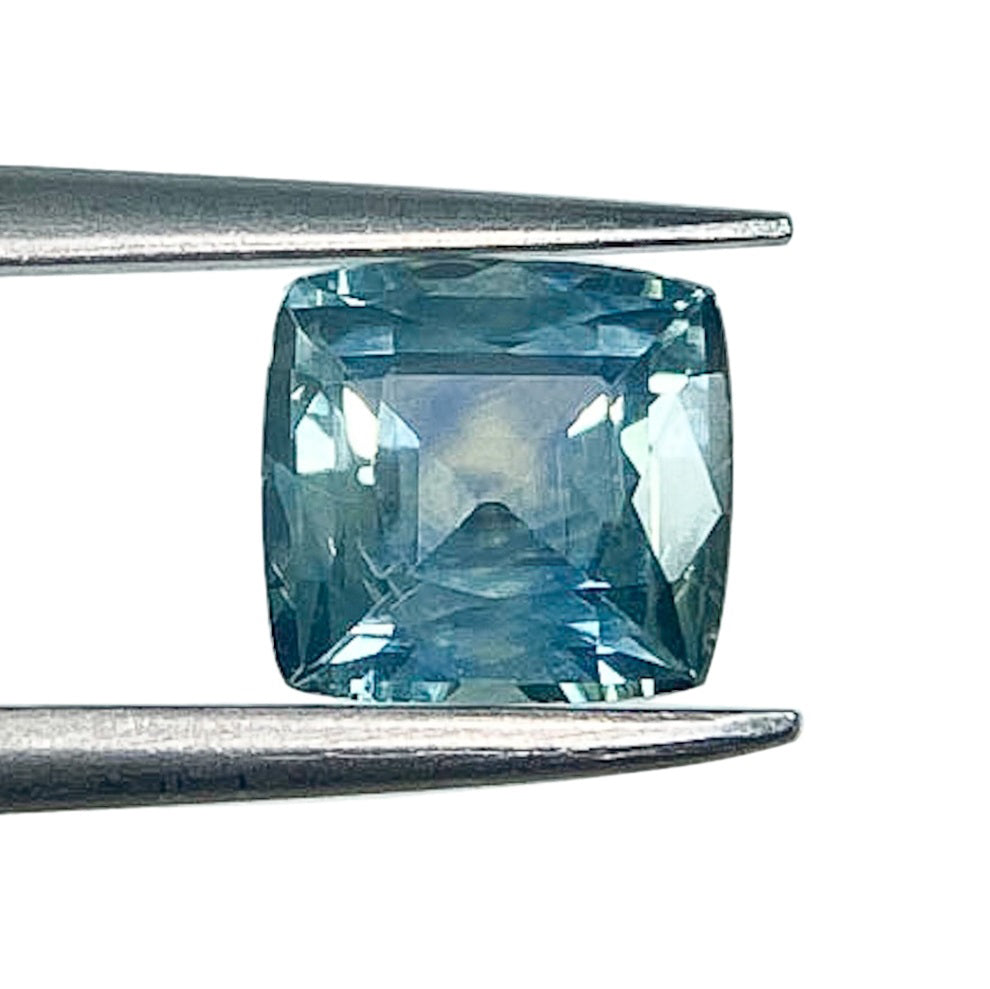 1.08ct | Brilliant Cut Cushion Shape Blue Montana Sapphire-Modern Rustic Diamond
