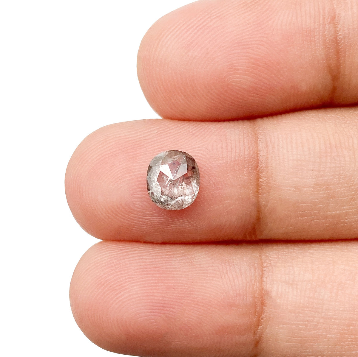 1.08ct | Rustic Oval Shape Rose Cut Diamond - Modern Rustic Diamond