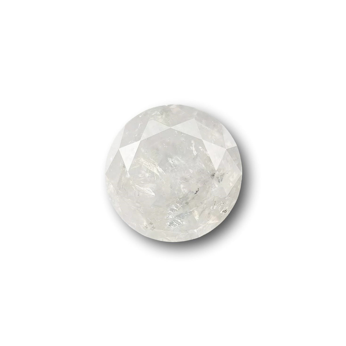 1.08ct | Salt & Pepper Round Shape Brilliant Cut Diamond - Modern Rustic Diamond