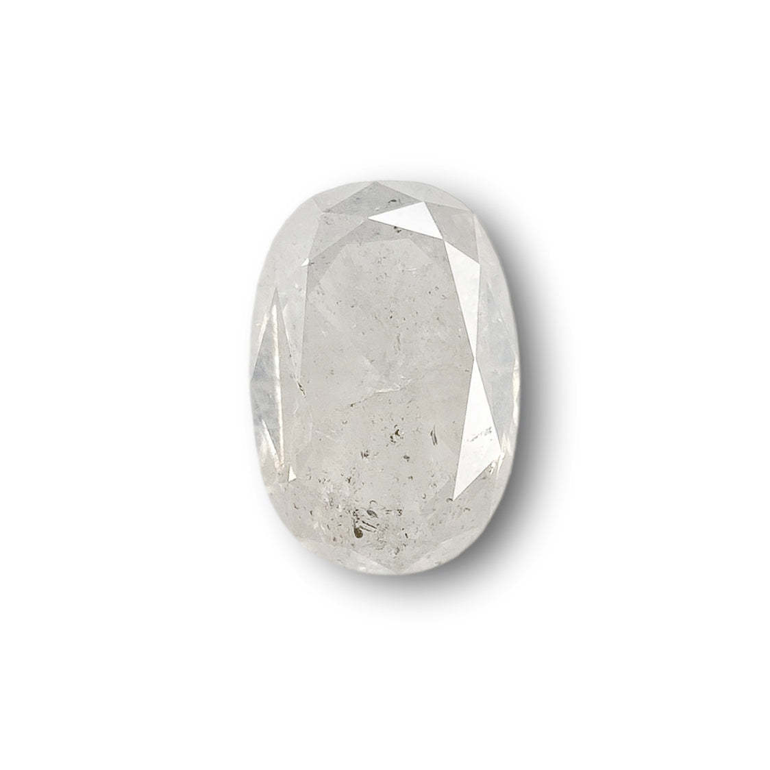 0.81ct | Salt & Pepper Oval Shape Brilliant Cut Diamond