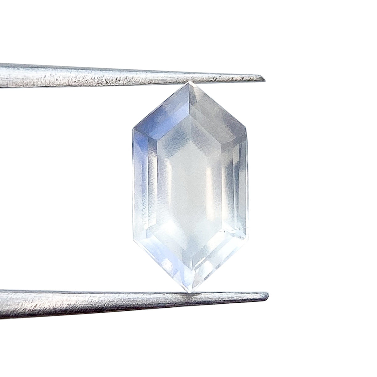 1.09ct | Hexagon Shape Step Cut Moonstone-Modern Rustic Diamond