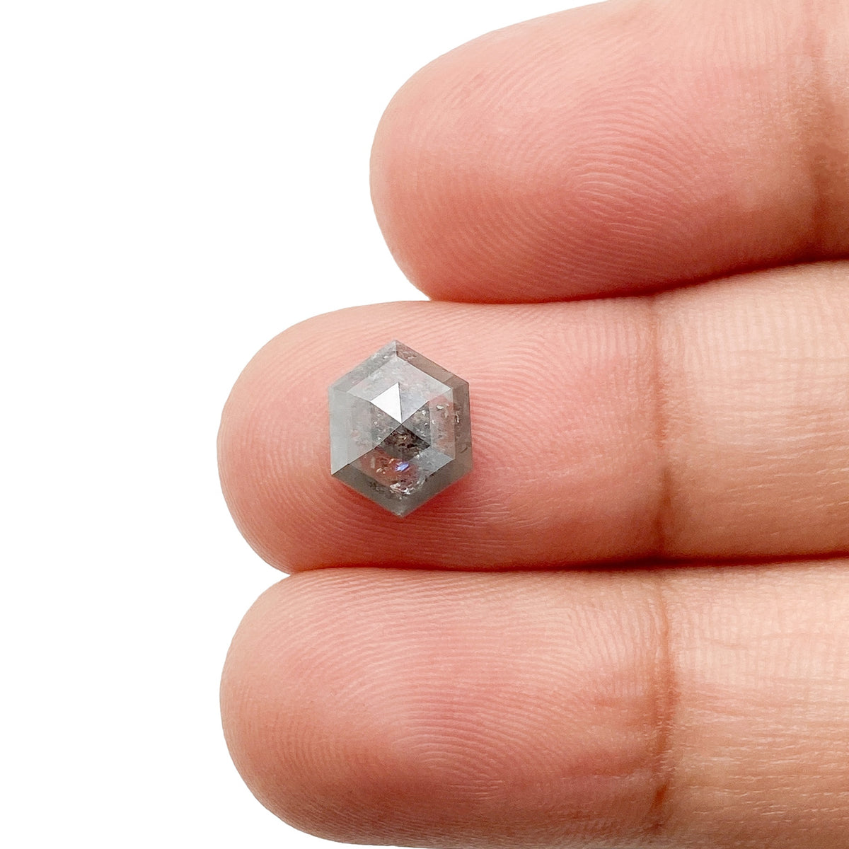 1.09ct | Rustic  Hexagon Shape Rose Cut Diamond - Modern Rustic Diamond
