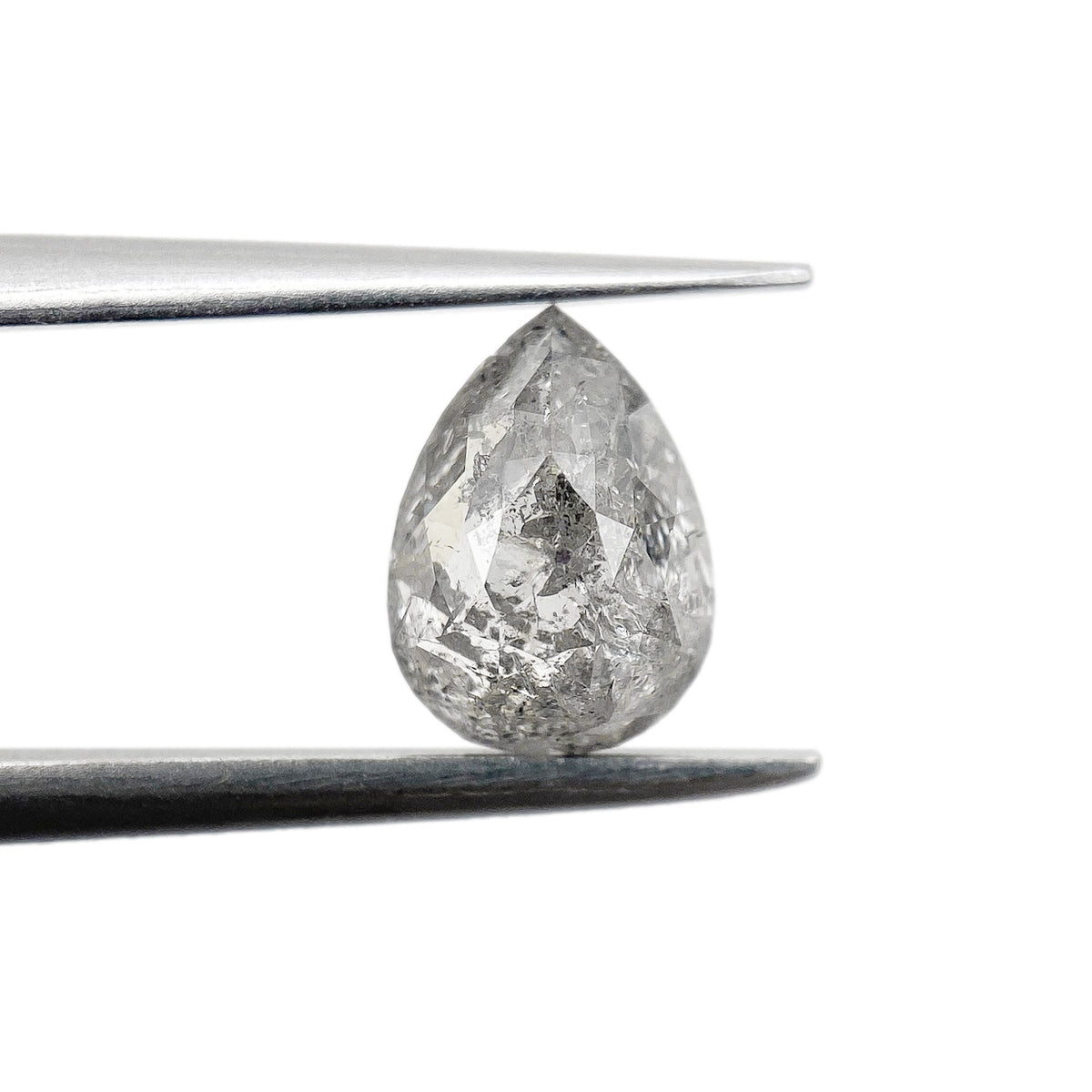 1.09ct | Rustic Pear Shape Rose Cut Diamond - Modern Rustic Diamond
