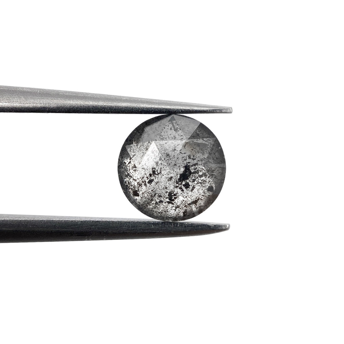 1.09ct | Salt & Pepper Round Shape Rose Cut Diamond - Modern Rustic Diamond