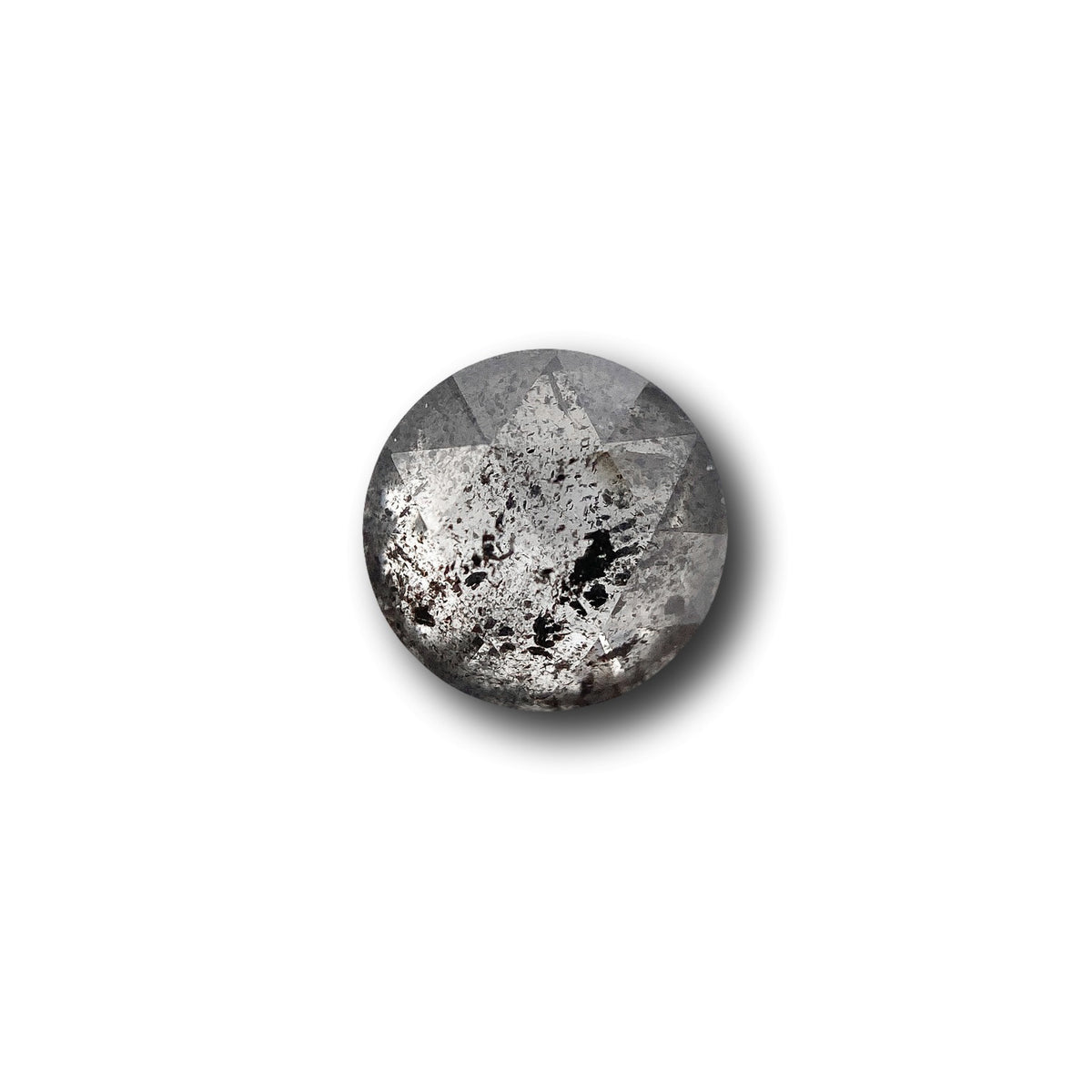 1.09ct | Salt & Pepper Round Shape Rose Cut Diamond - Modern Rustic Diamond