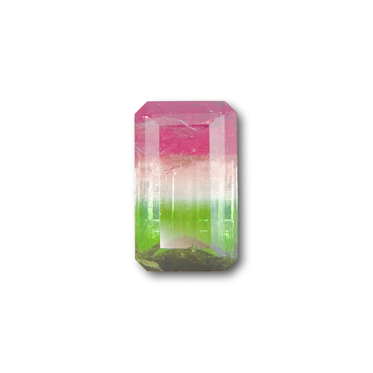 4.26ct |  Emerald Shape Step Cut Tourmaline - Modern Rustic Diamond