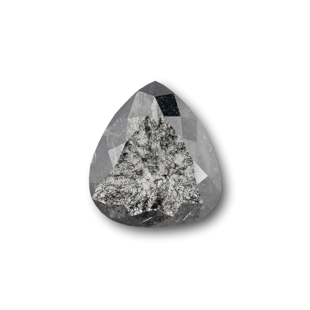 3.24ct | Rustic Pear Shape Rose Cut Diamond - Modern Rustic Diamond