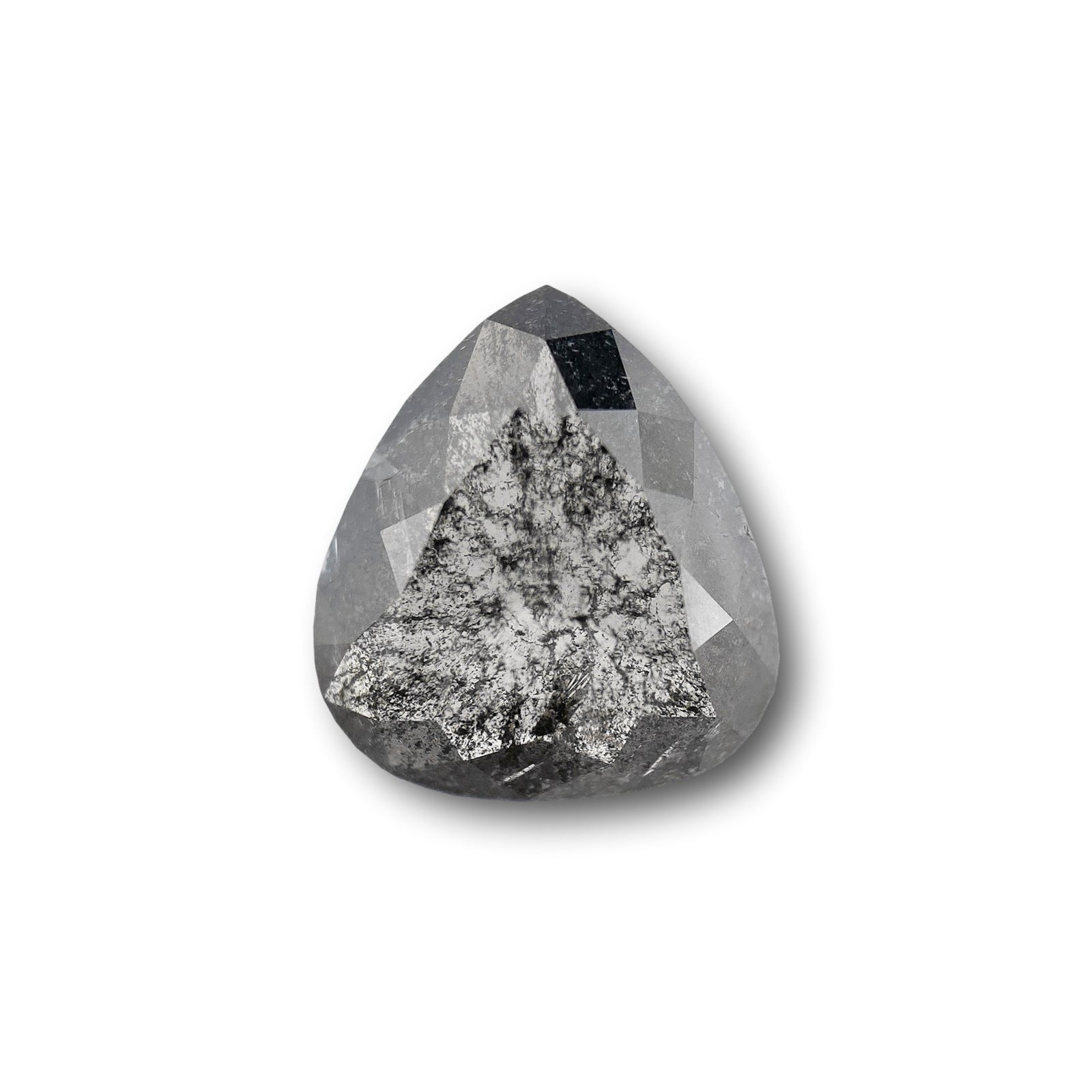 3.24ct | Rustic Pear Shape Rose Cut Diamond - Modern Rustic Diamond