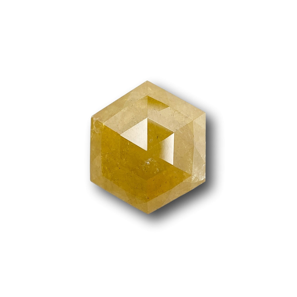 0.95ct | Salt & Pepper Hexagon Shape Rose Cut Diamond