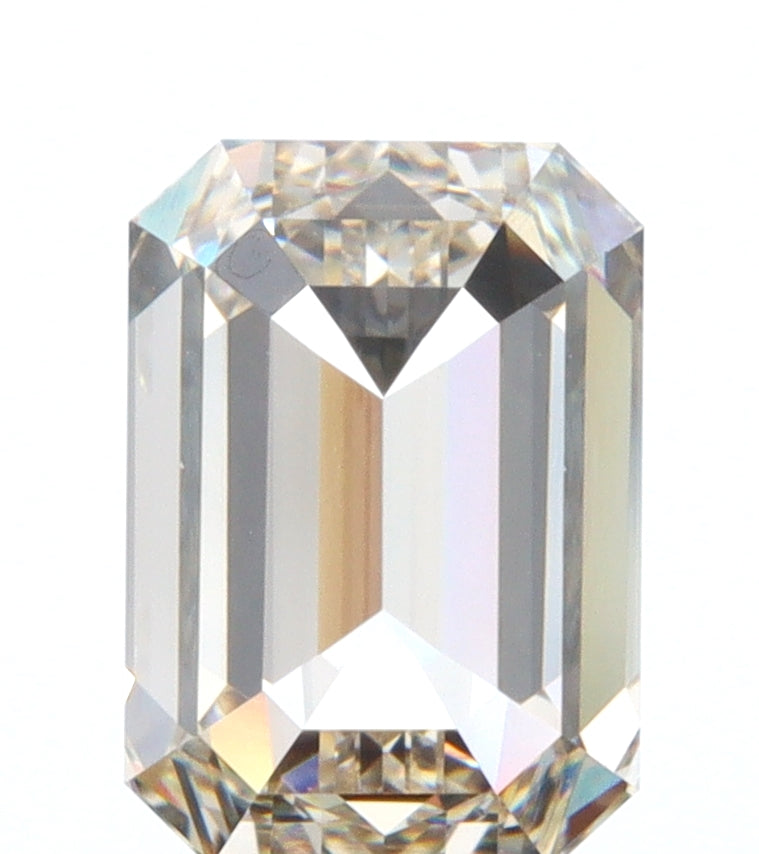 1.10ct | Champagne VVS Emerald Shape Step Cut Diamond - Modern Rustic Diamond