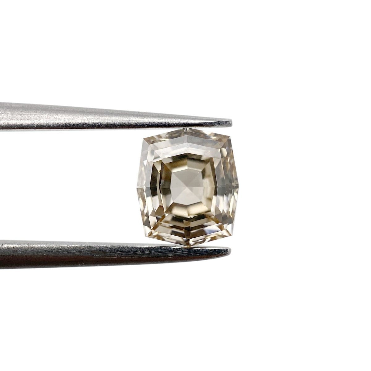 1.10ct | Champagne VVS Octagonal Shape Step Cut Diamond - Modern Rustic Diamond