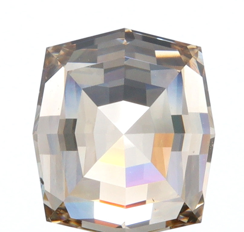 1.10ct | Champagne VVS Octagonal Shape Step Cut Diamond - Modern Rustic Diamond