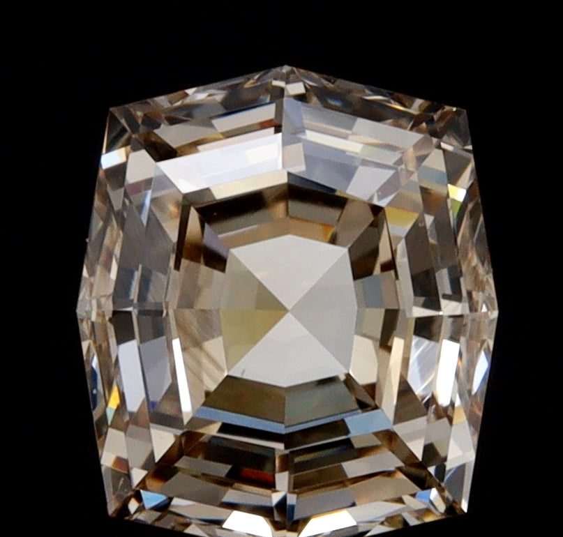 1.10ct | Champagne VVS Octagonal Shape Step Cut Diamond - Modern Rustic Diamond