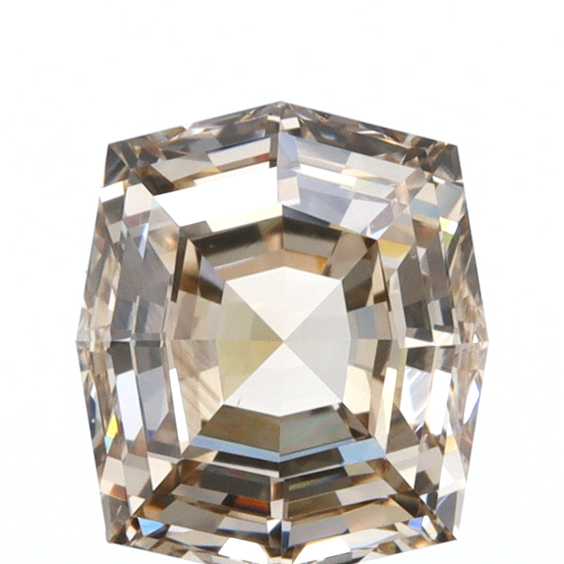 1.10ct | Champagne VVS Octagonal Shape Step Cut Diamond - Modern Rustic Diamond