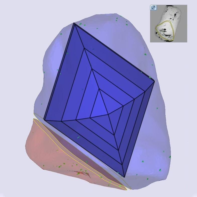 1.10ct | L/VVS2 Lozenge Shape Step Cut Diamond (GIA) - Modern Rustic Diamond
